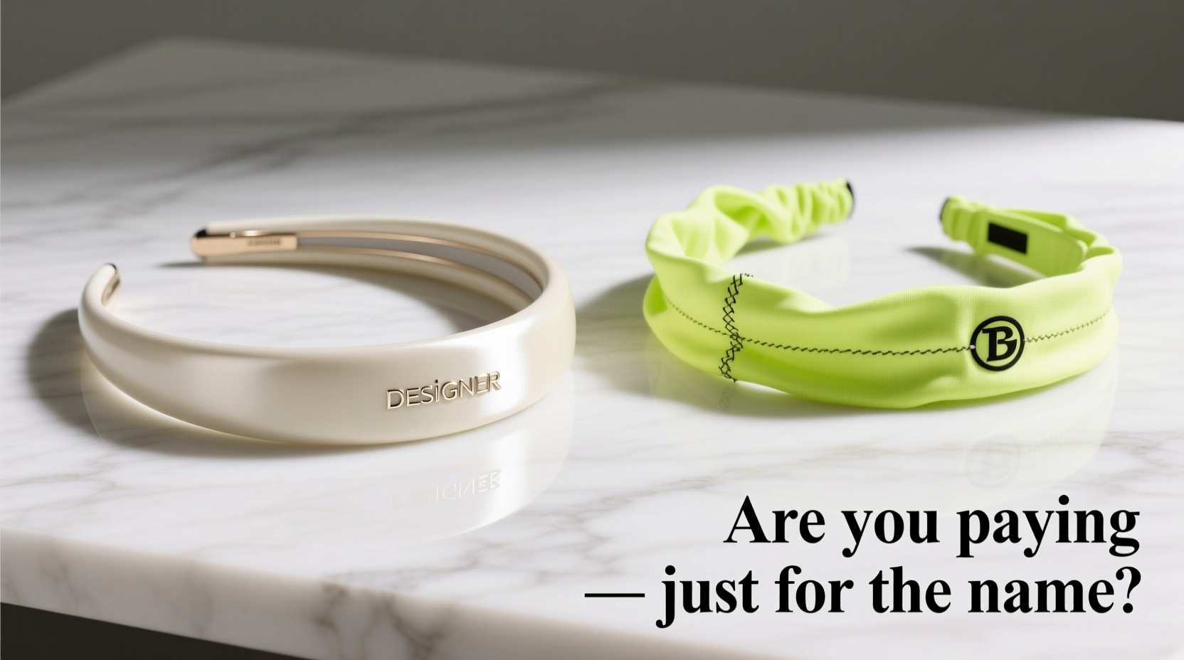 designer headband vs cheap headband are you paying just for the name
