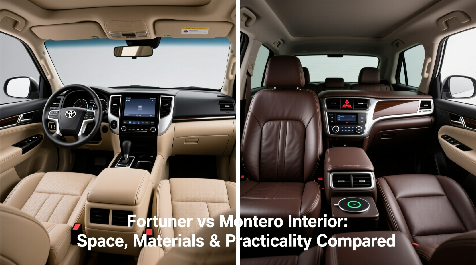 fortuner vs montero interior
