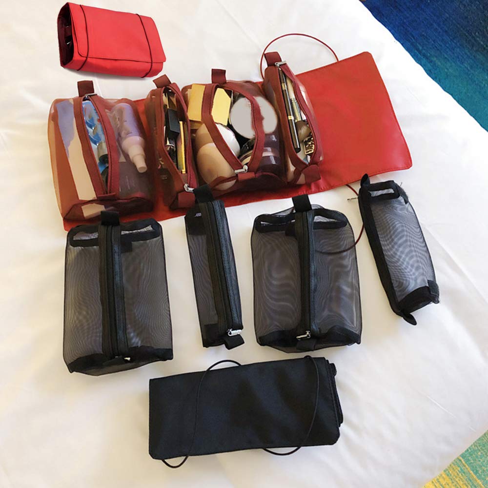 Borsa da toilette da viaggio Custodia per trucco portatile Cosmetici Articoli da toeletta Organizer per riporre il trucco Borsa personale Dopp Kit