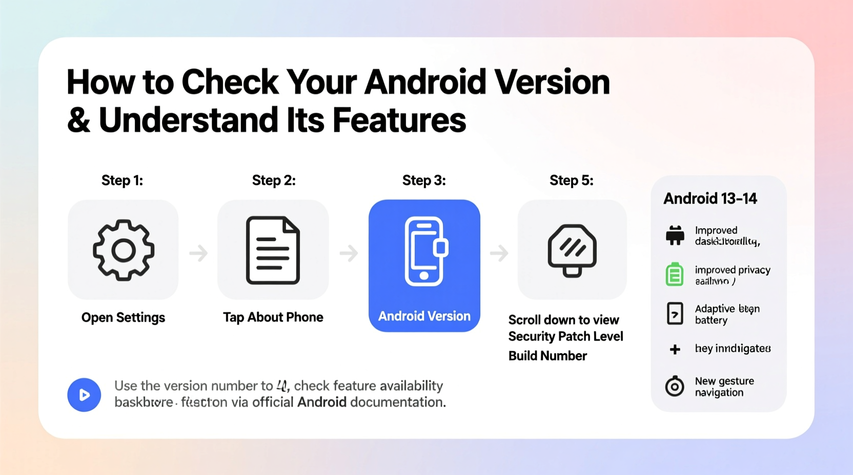 a simple step by step guide to check your android version and understand its features