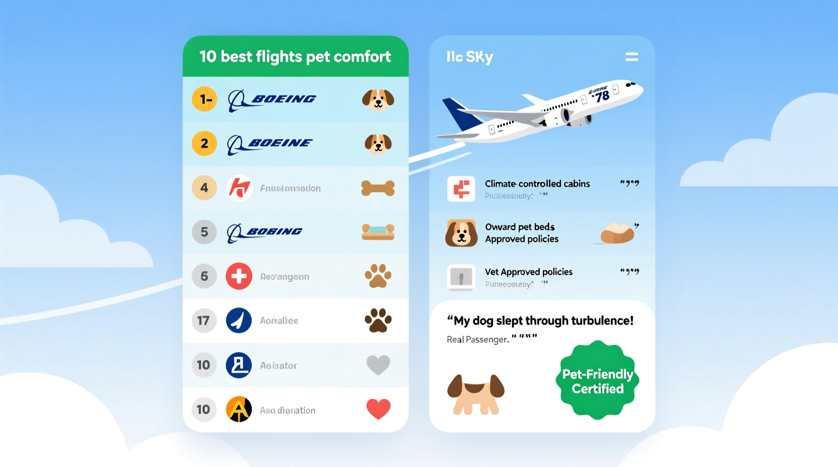 top 10 best flights for pets comfort and safety in the sky