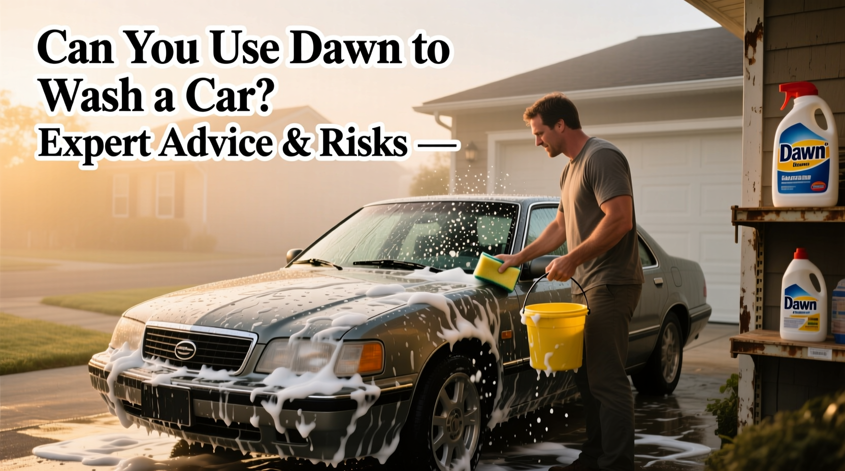 can you use dawn to wash a car