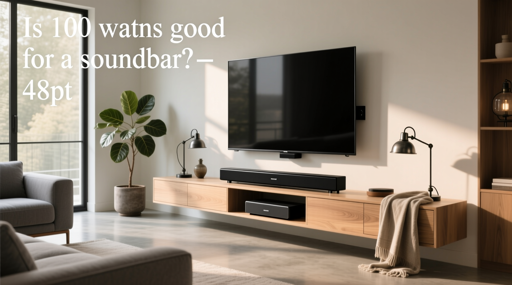 100w soundbar with subwoofer is it enough 