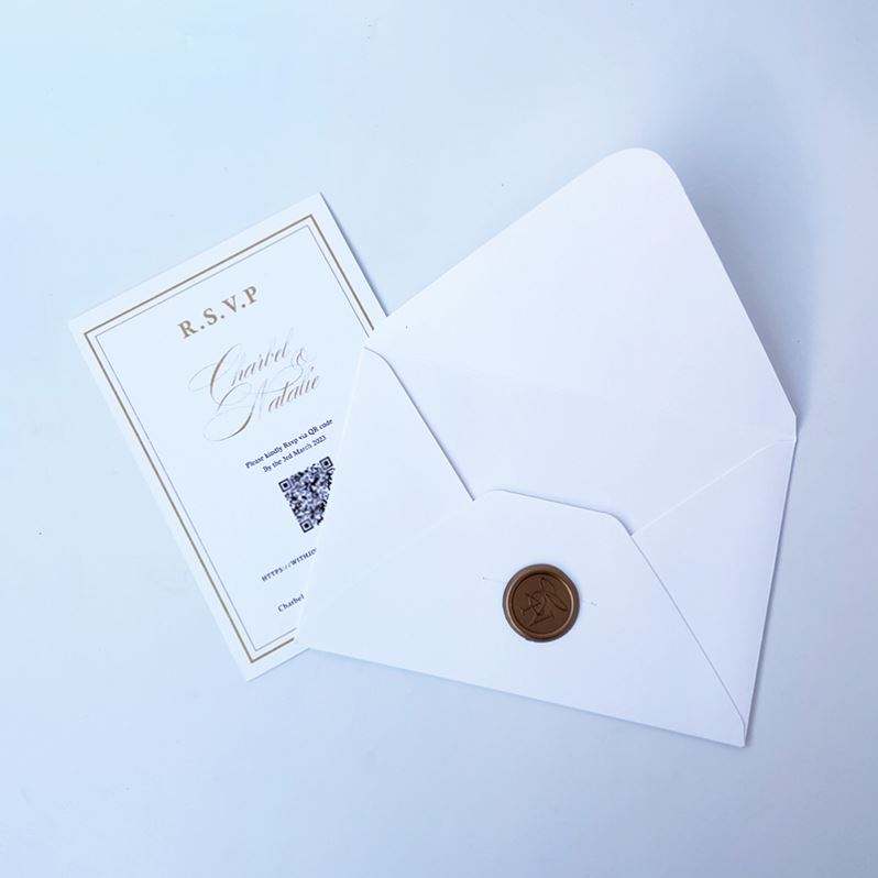 vintage wedding invitation