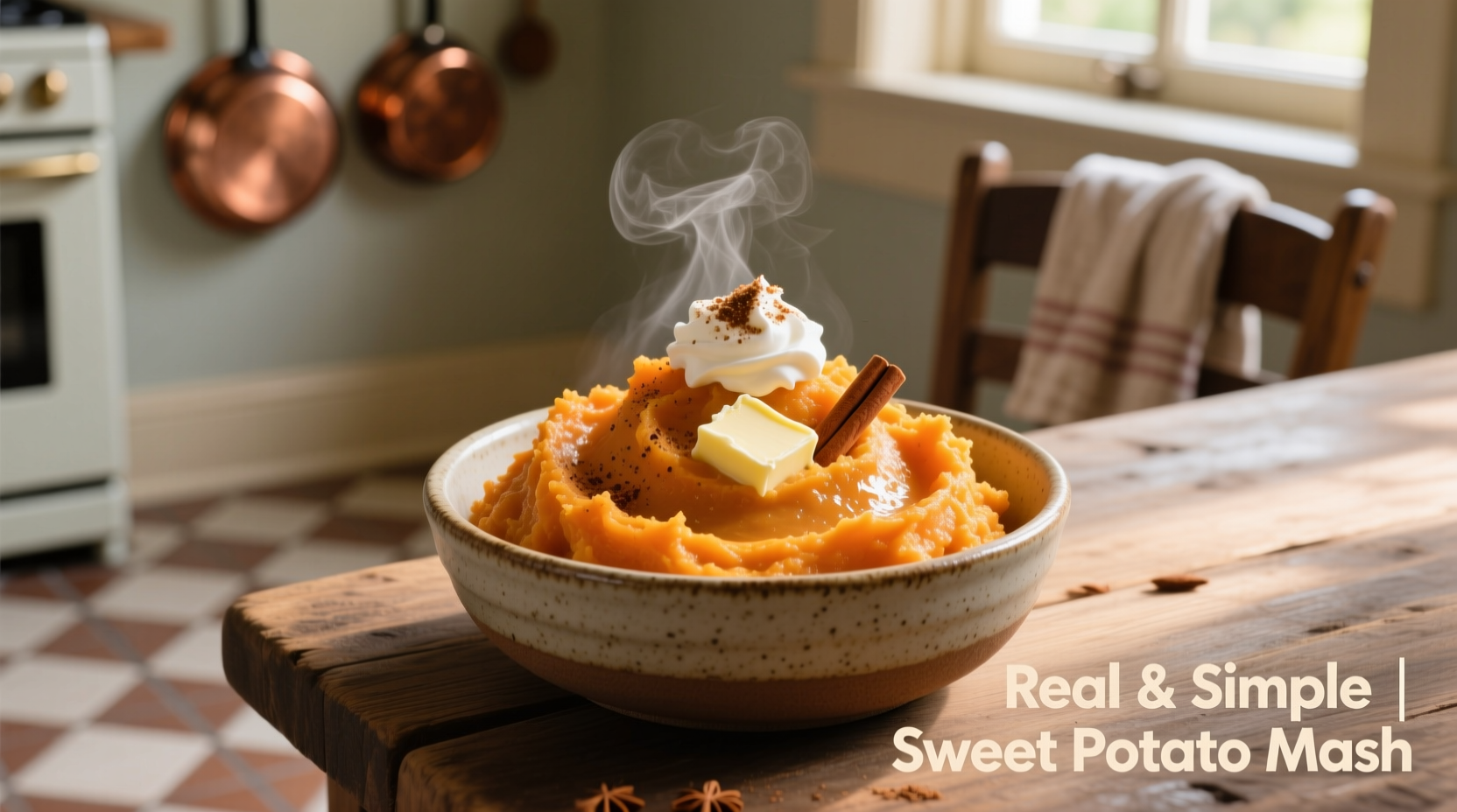 healthy sweet potato mash