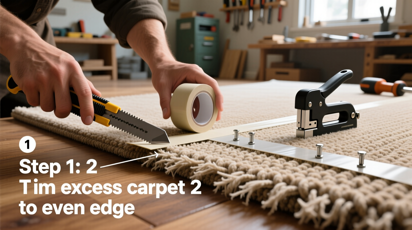 step by step guide to professionally bind carpet edges for a durable finish