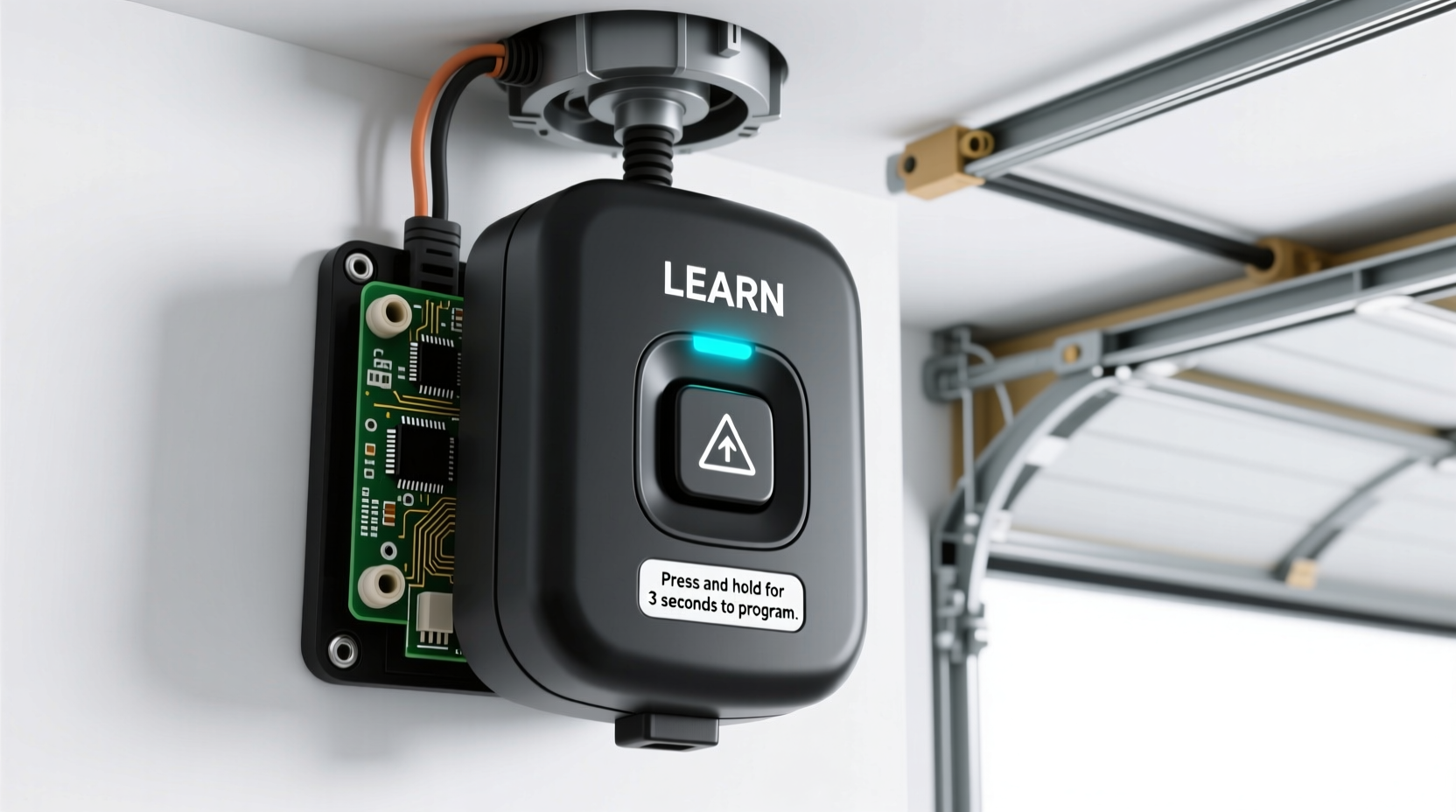 what is a learn button on a garage door opener