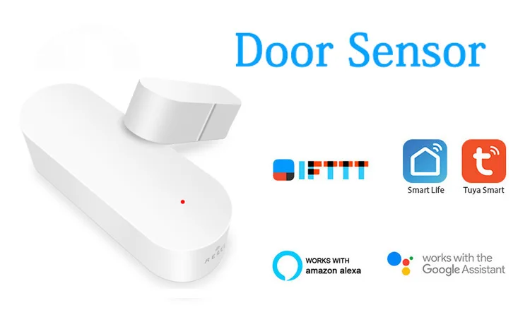 Tuya WiFi Magnetic Door Sensor Alarm System Smart Home Security Door Detector Sensor