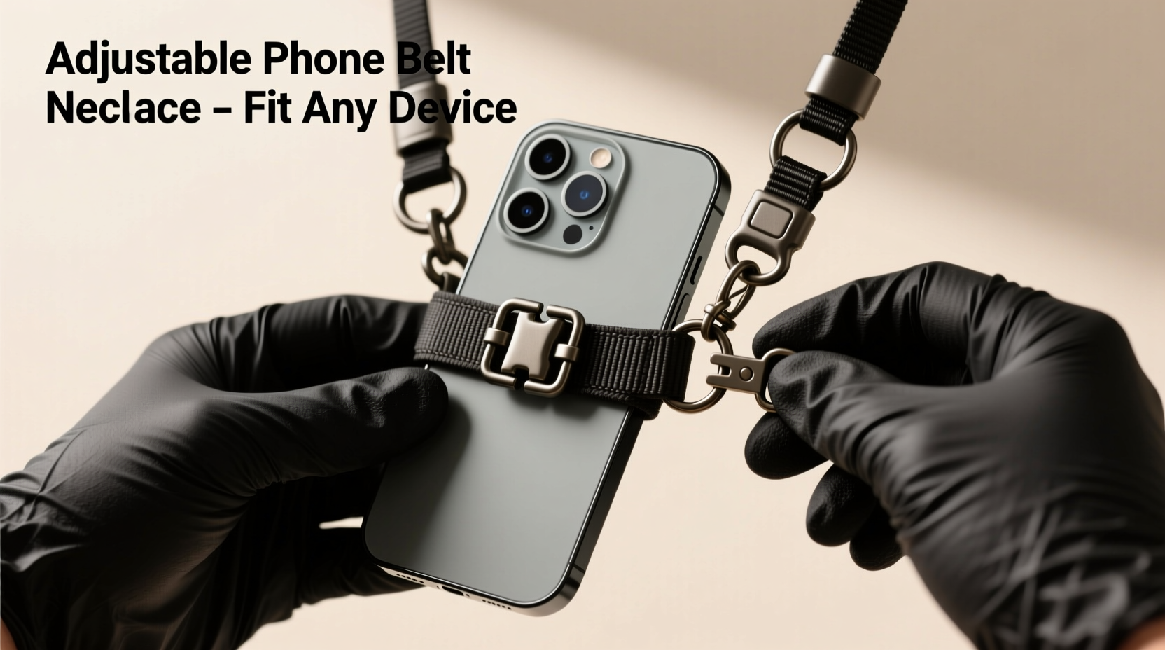 how to customize and adjust a cellphone belt necklace for any phone size