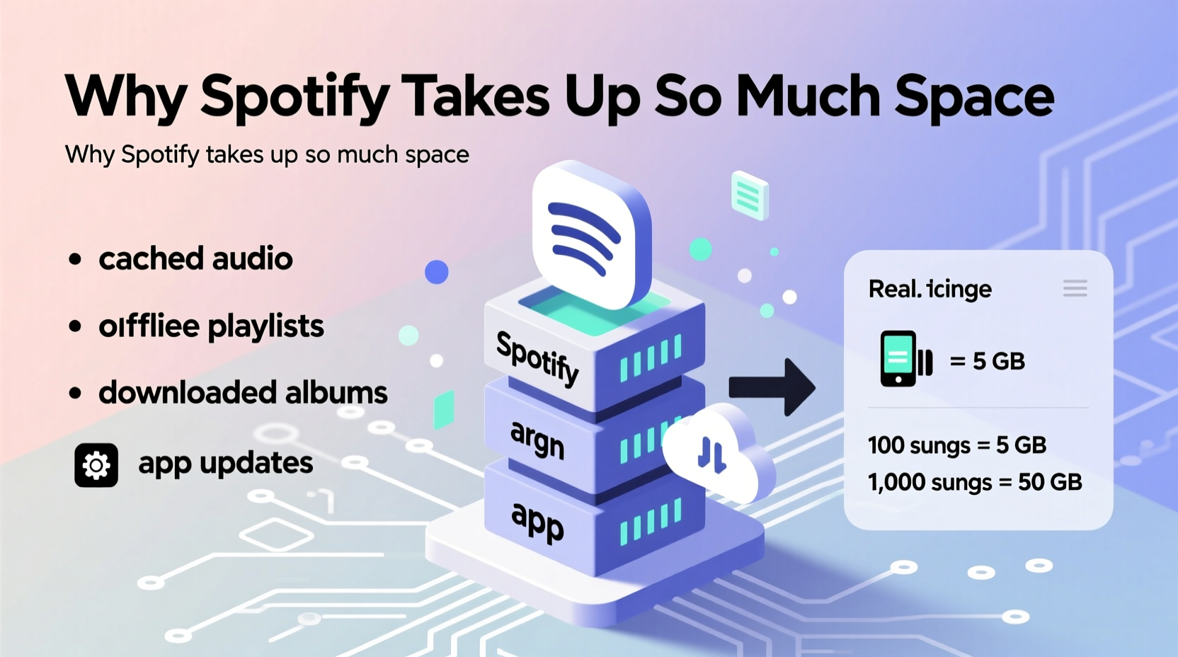 spotify storage hogging why spotify takes up so much space