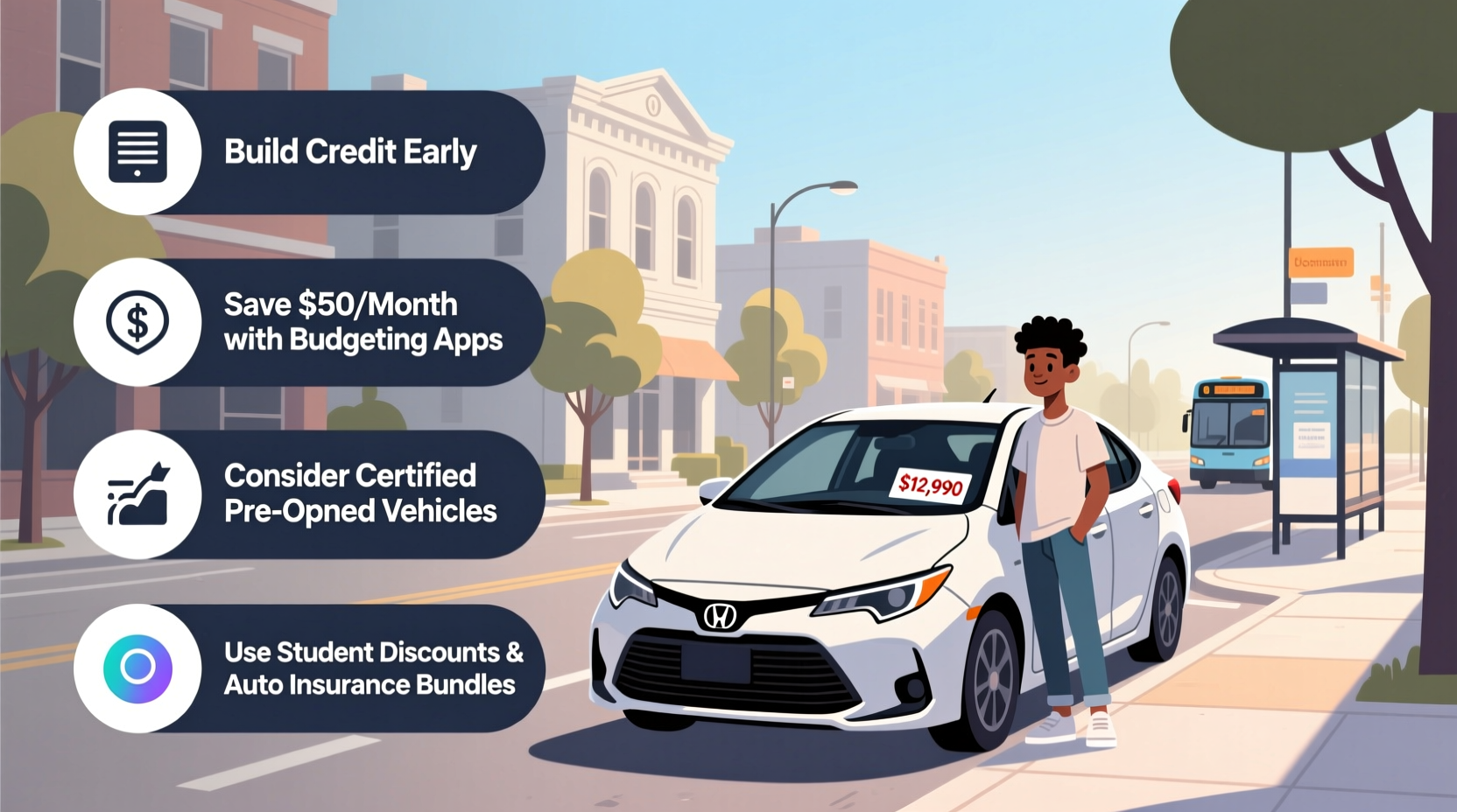 smart strategies for 18 year olds to secure and afford their first car