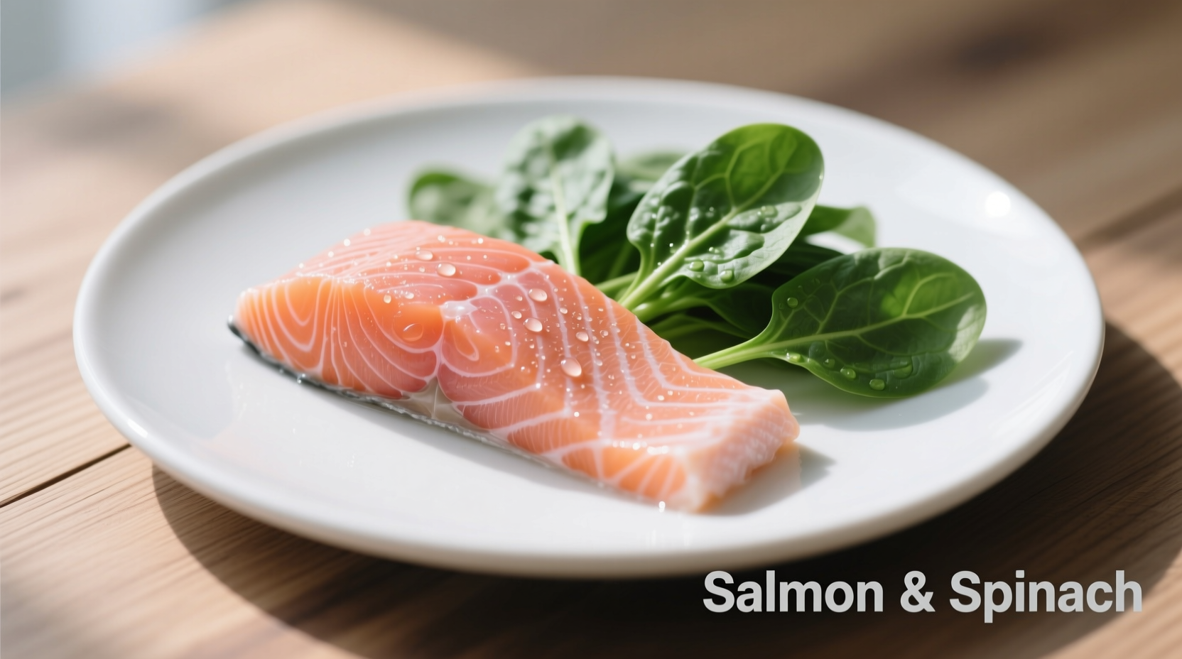 salmon spinach
