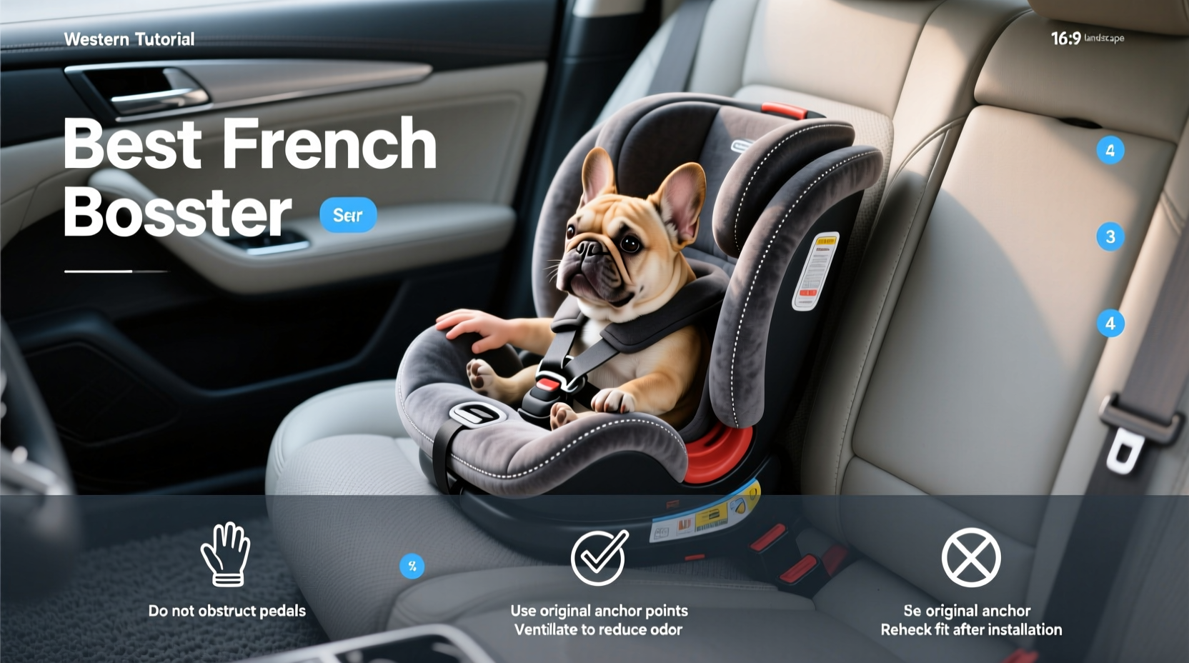 best french bulldog car booster seat