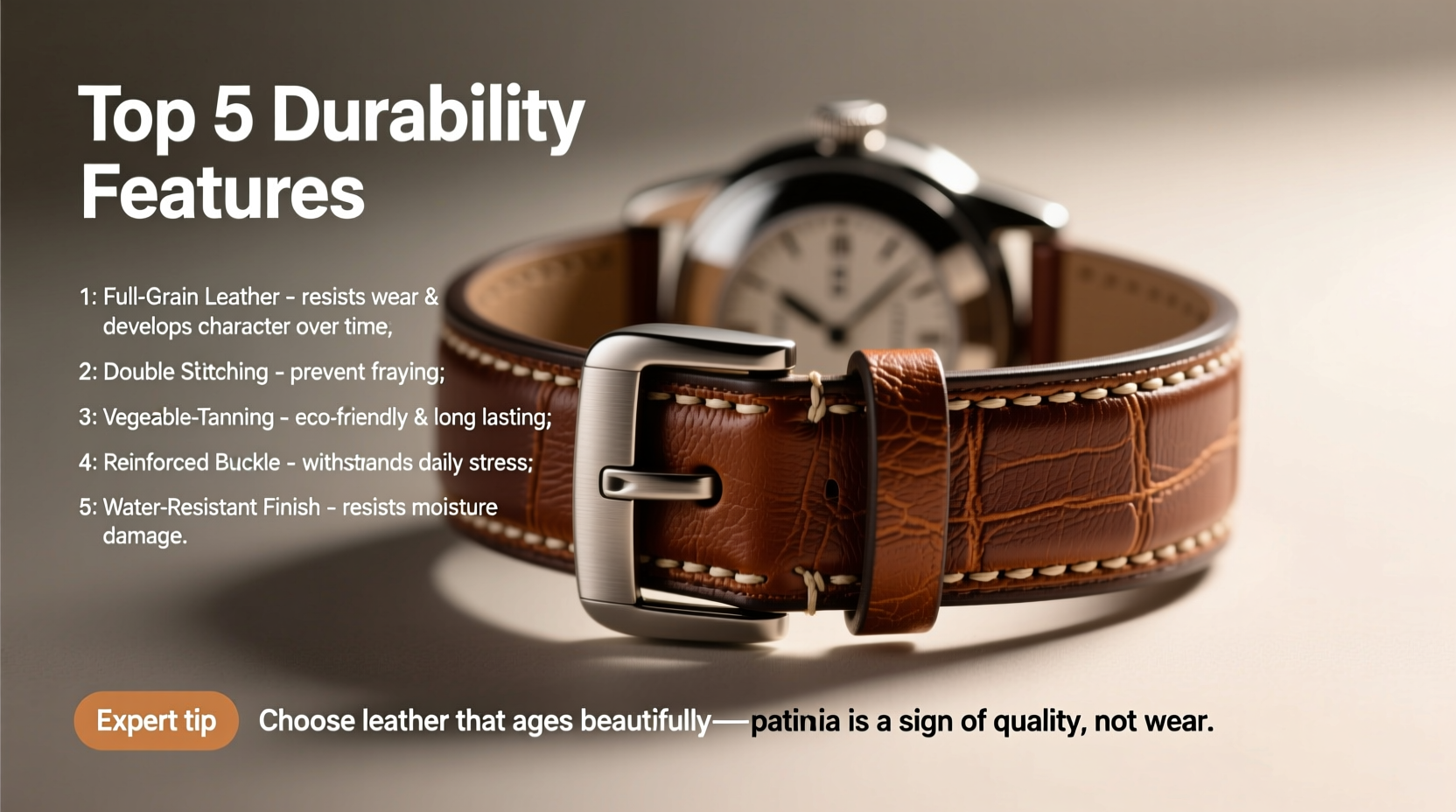 how to choose a durable leather strap watch key features and expert tips