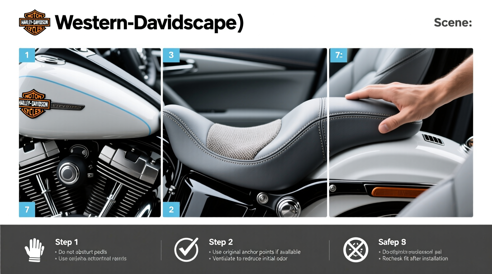 How to Choose Compatible Custom Motorcycle Seats for Harley Davidson