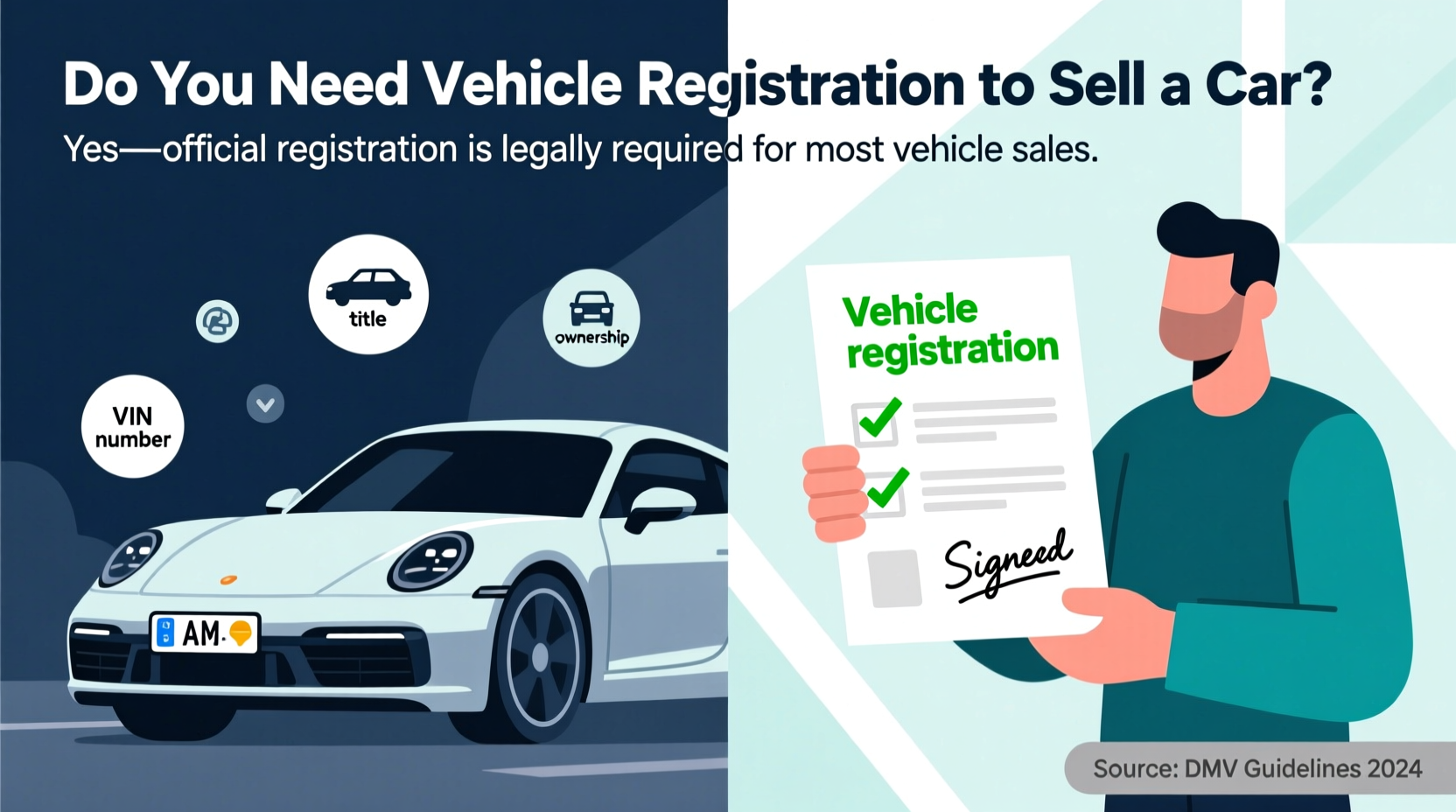 do you need vehicle registration to sell car