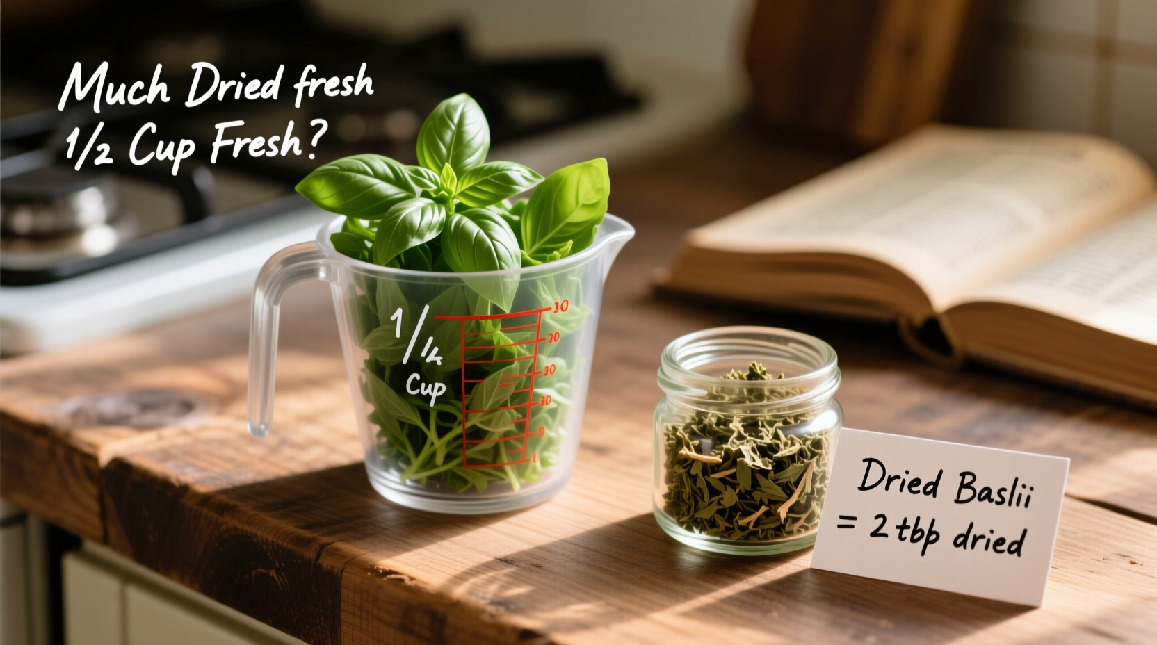How Much Dried Basil for 1/2 Cup Fresh?