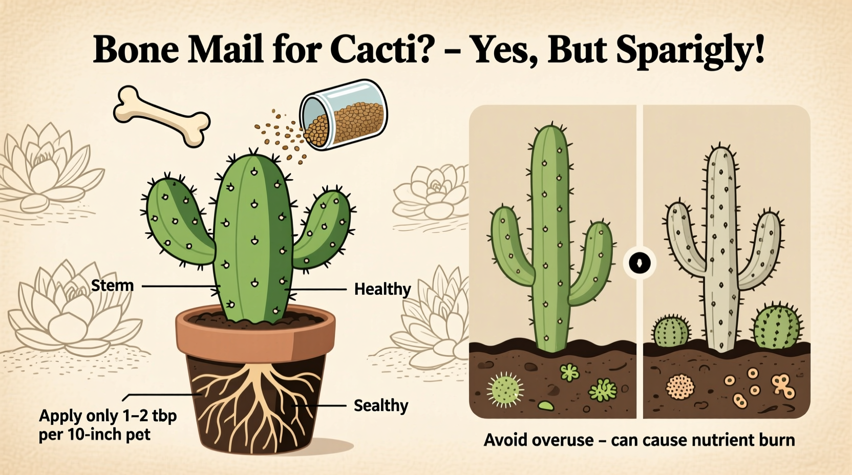 can you bone meal cactus