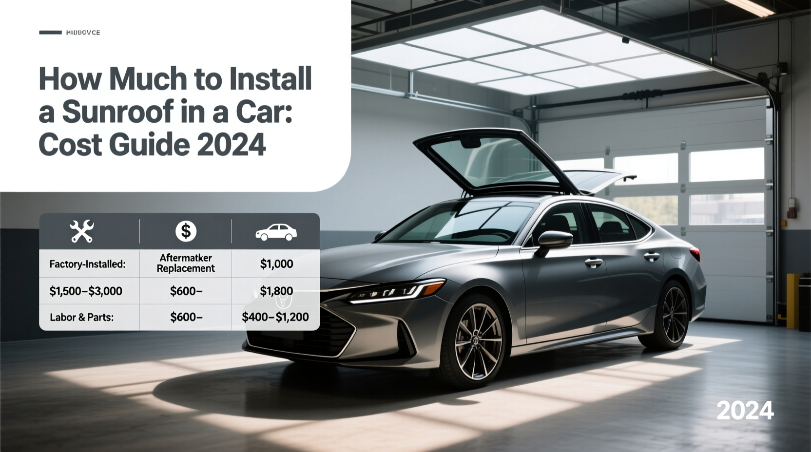 how much to put a sunroof in a car