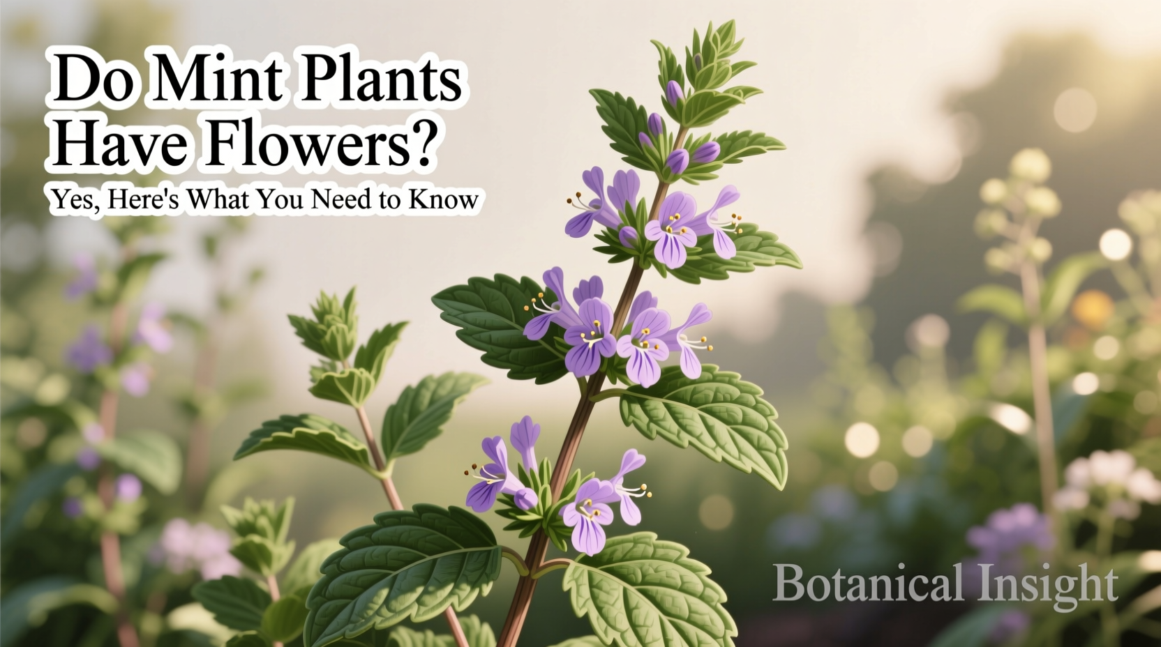 do mint plants have flowers
