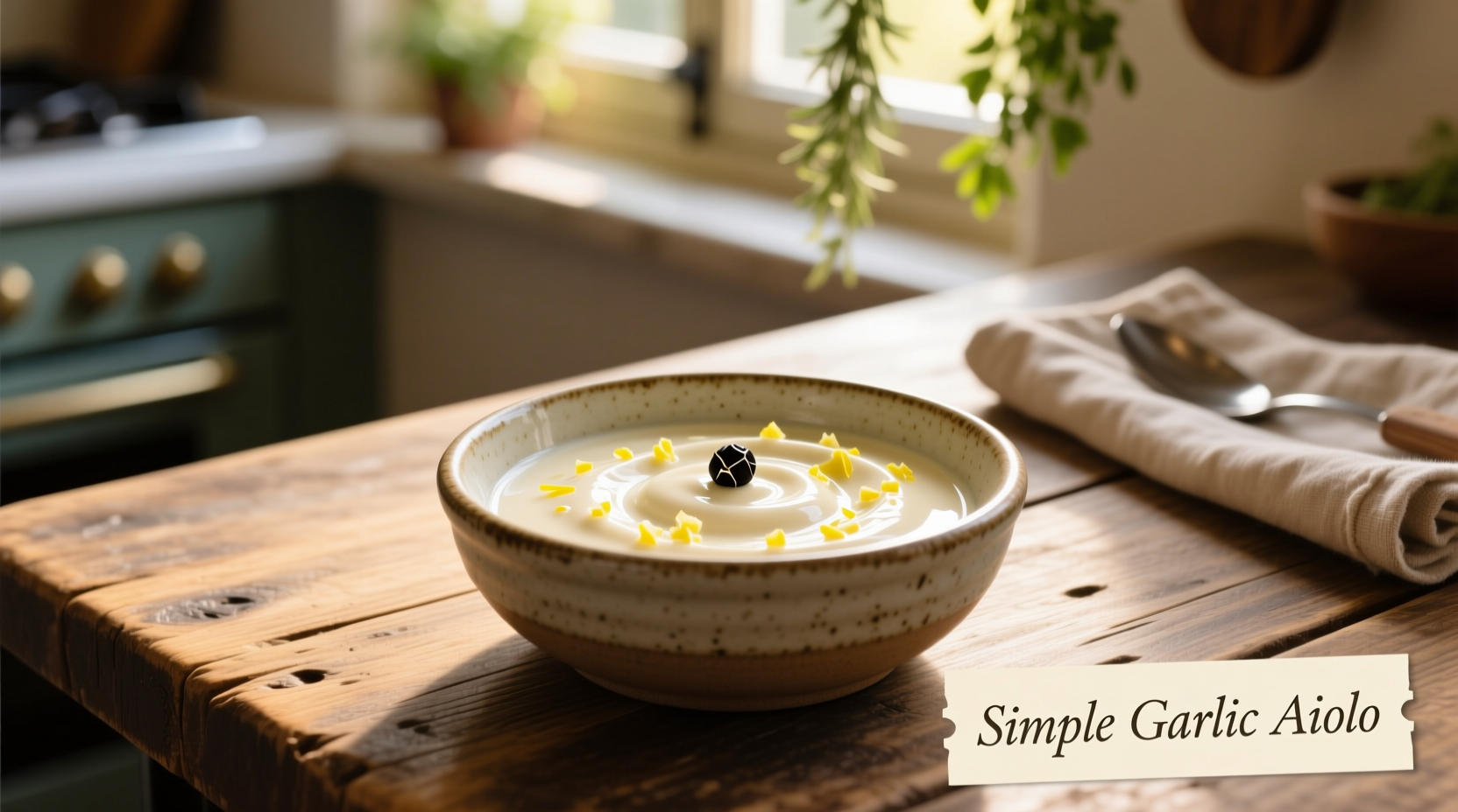 Simple Garlic Aioli Recipe: 6 Ingredients, 10 Minutes