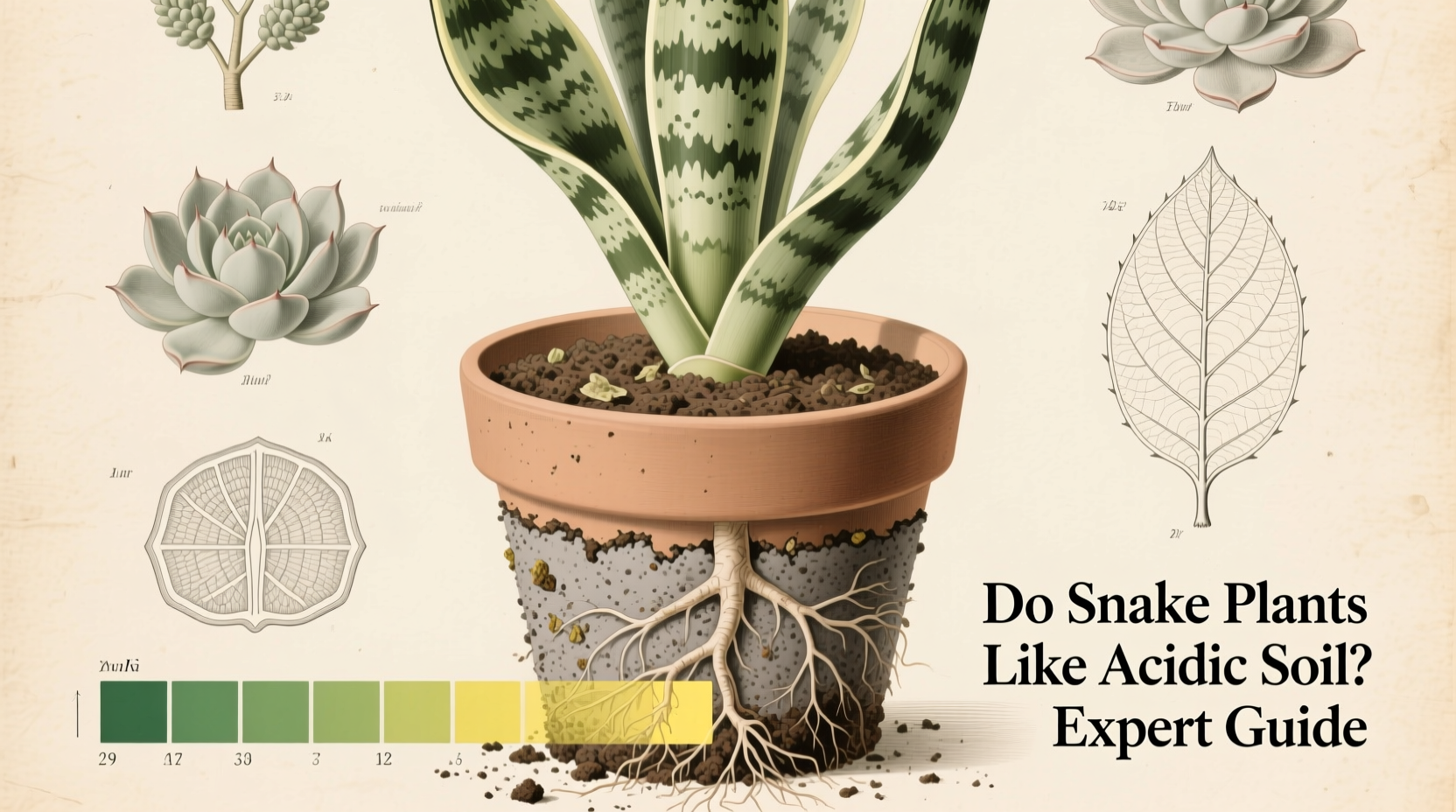 does snake plant like acidic soil