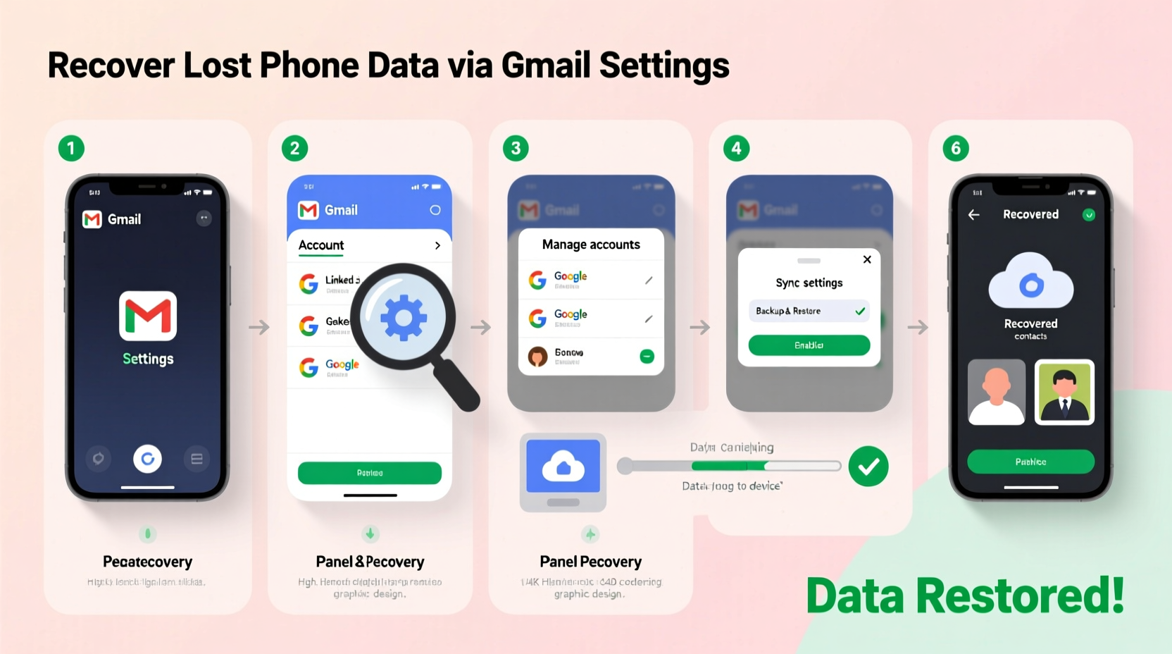 effective ways to recover your mobile phone data using gmail account settings