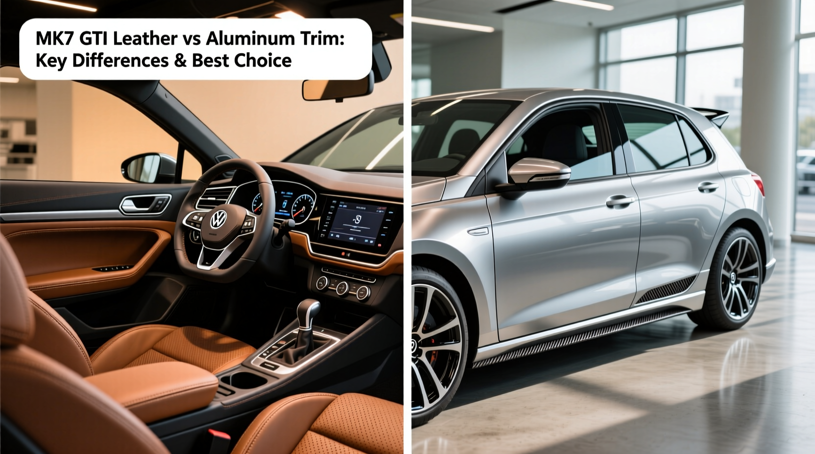 mk7 gti leather vs aluminum trim