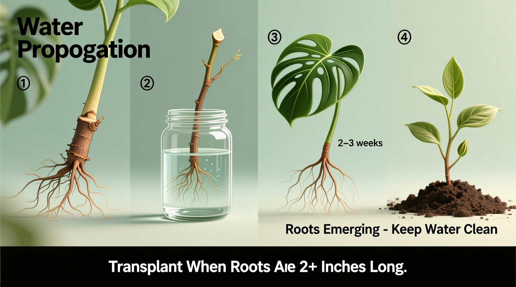 how to grow monstera from cutting