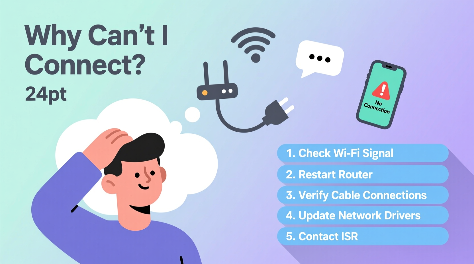 why cant i connect troubleshooting connection issues