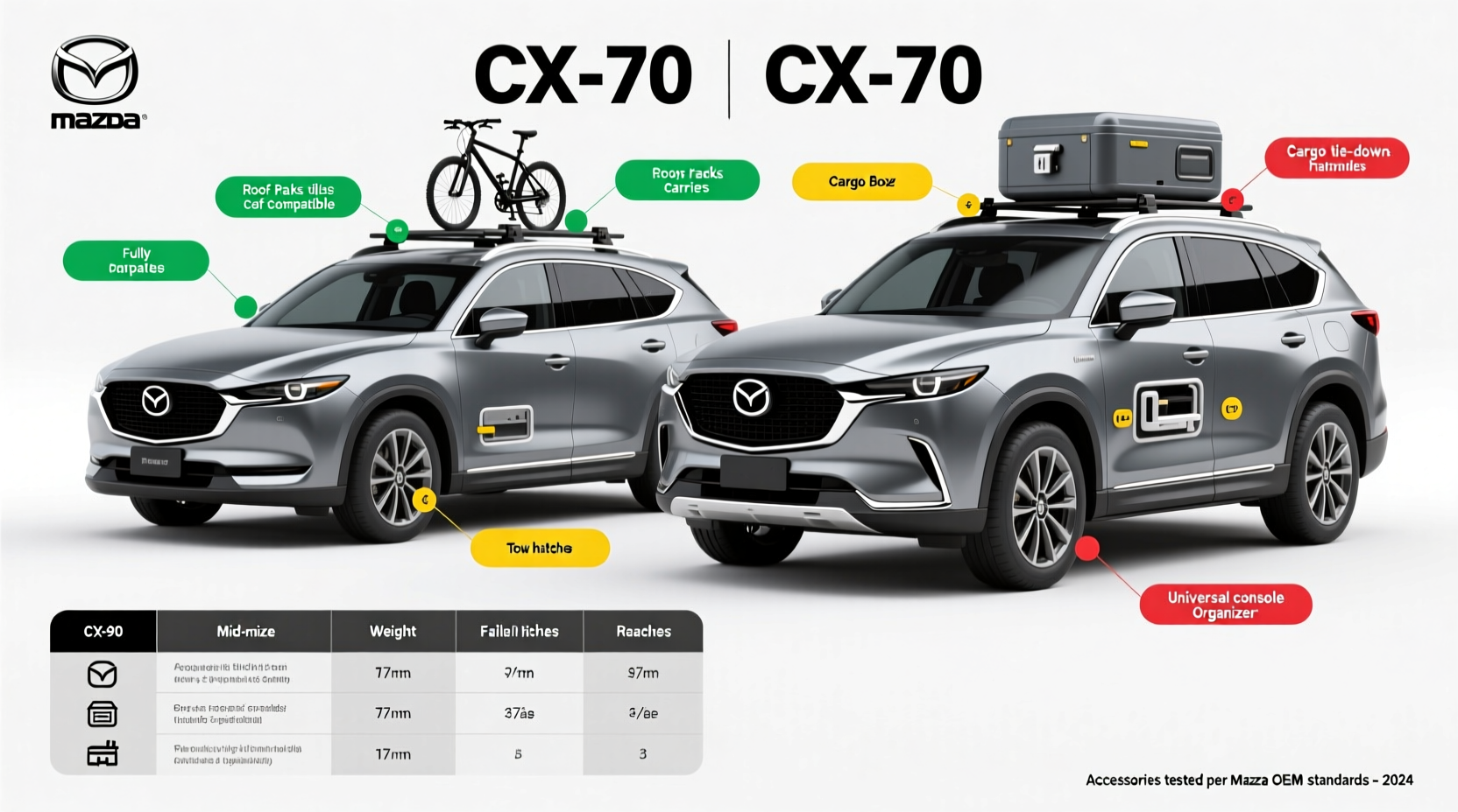 cx90 cx70 accessory compatibility