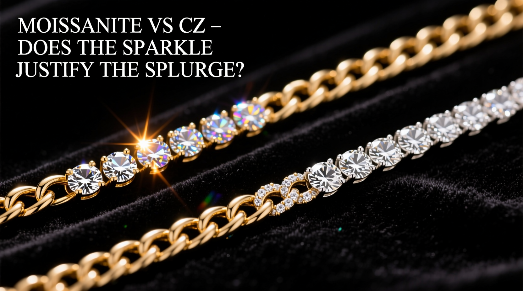 moissanite cuban link vs cz does the extra sparkle really make it worth the splurge 2