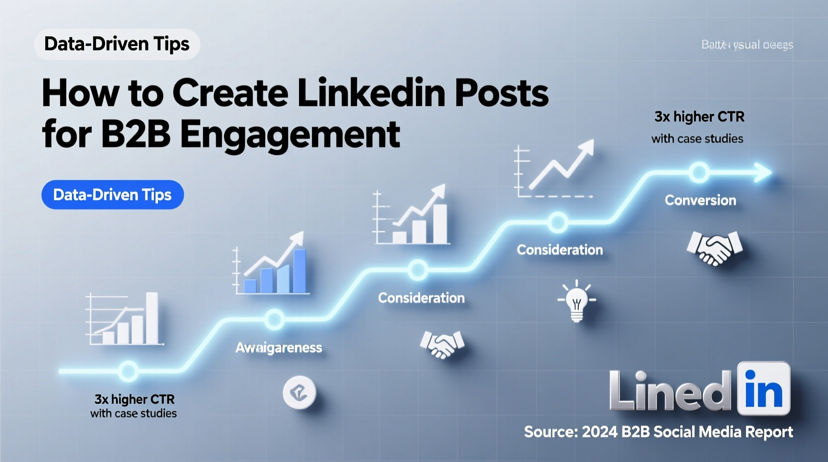 how to create linkedin post for b2b engagement