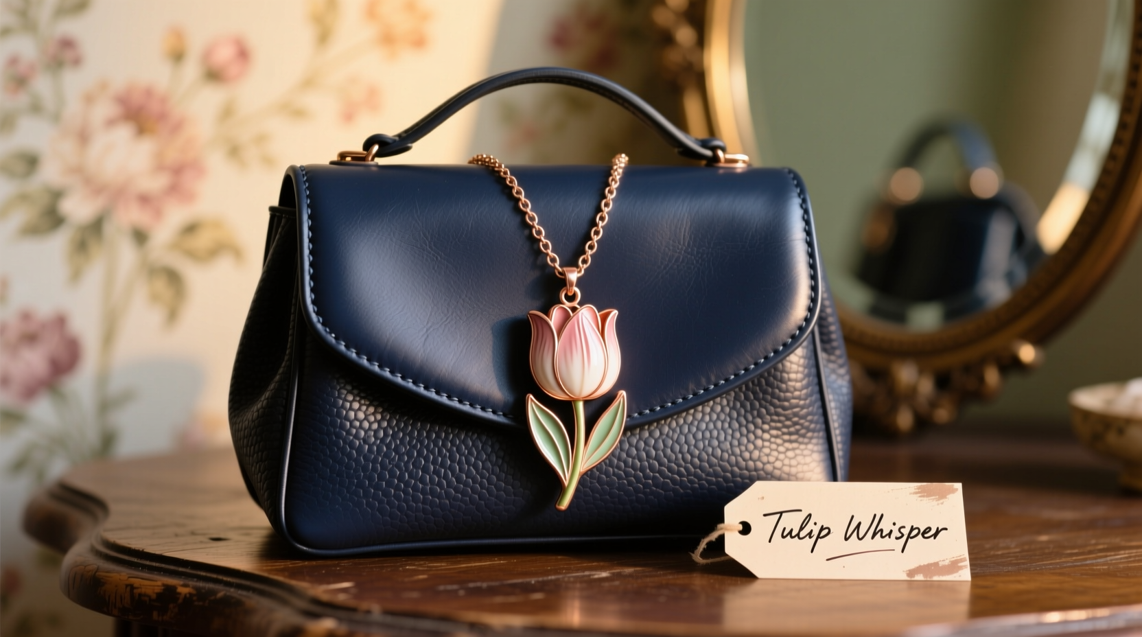unique ways to personalize your bag using a tulip pendant for stylish impact
