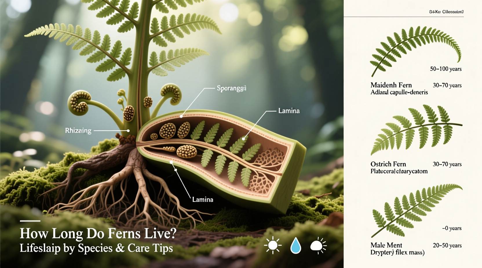 how long do ferns live