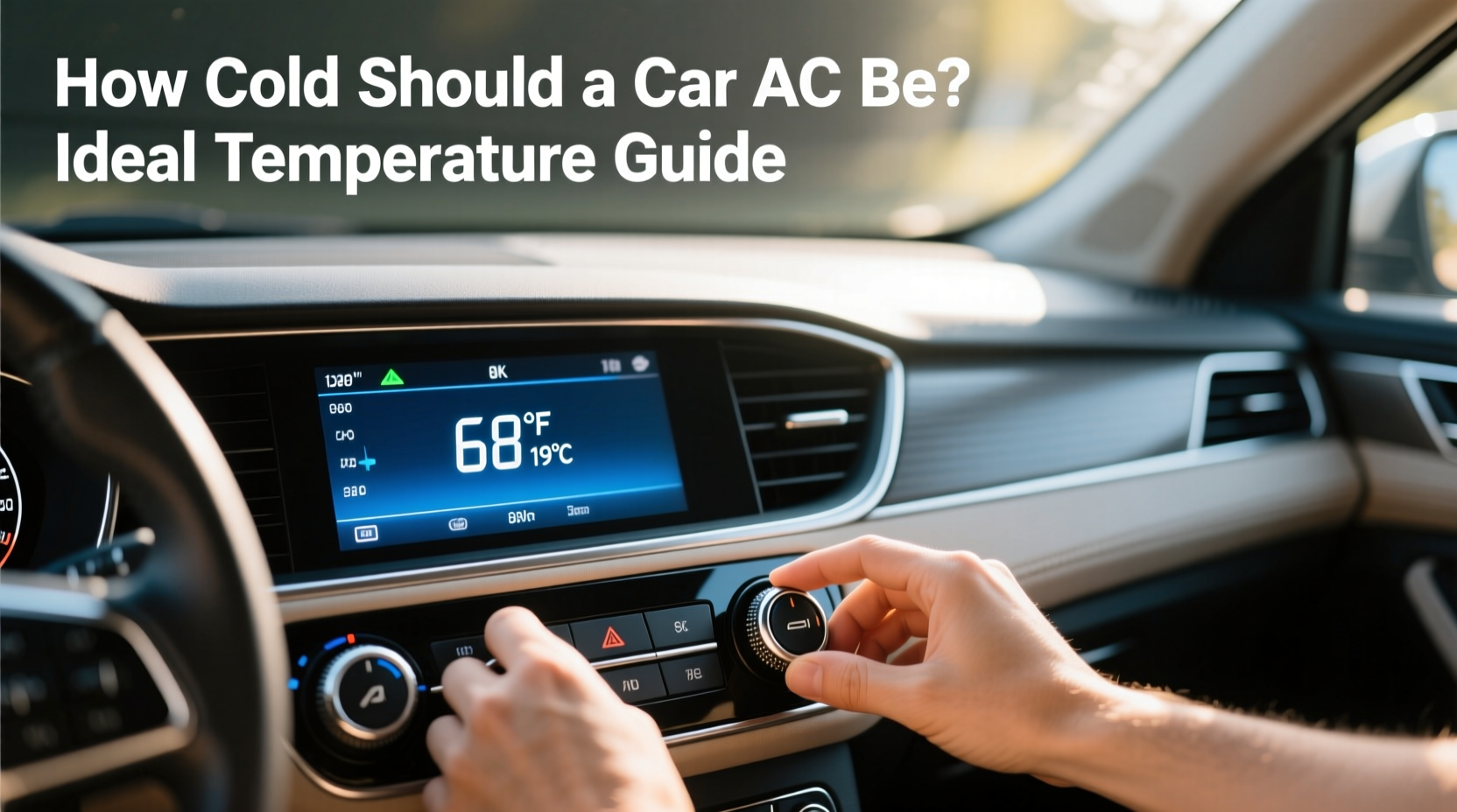how cold should a car ac be