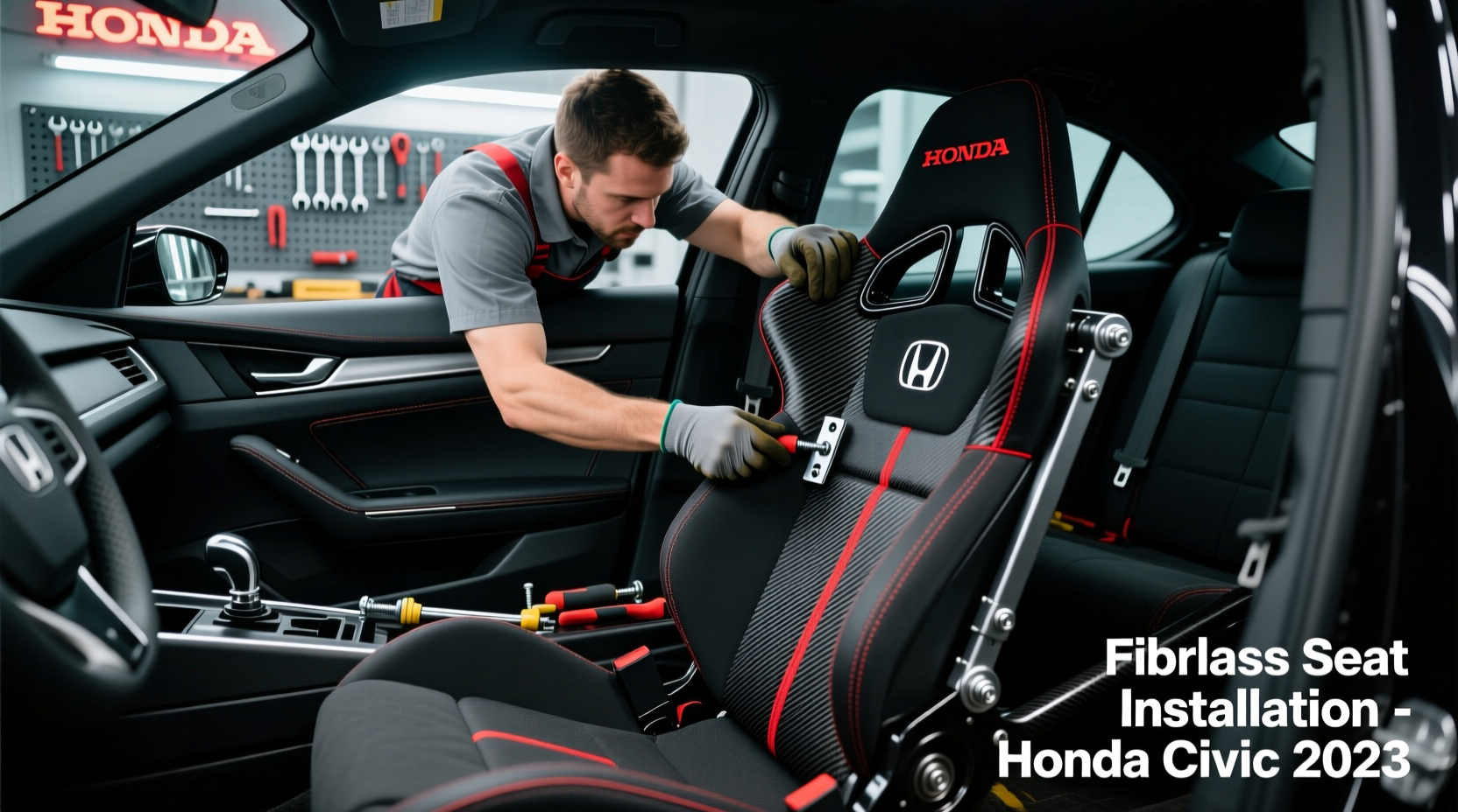 install fiberglass seat civic