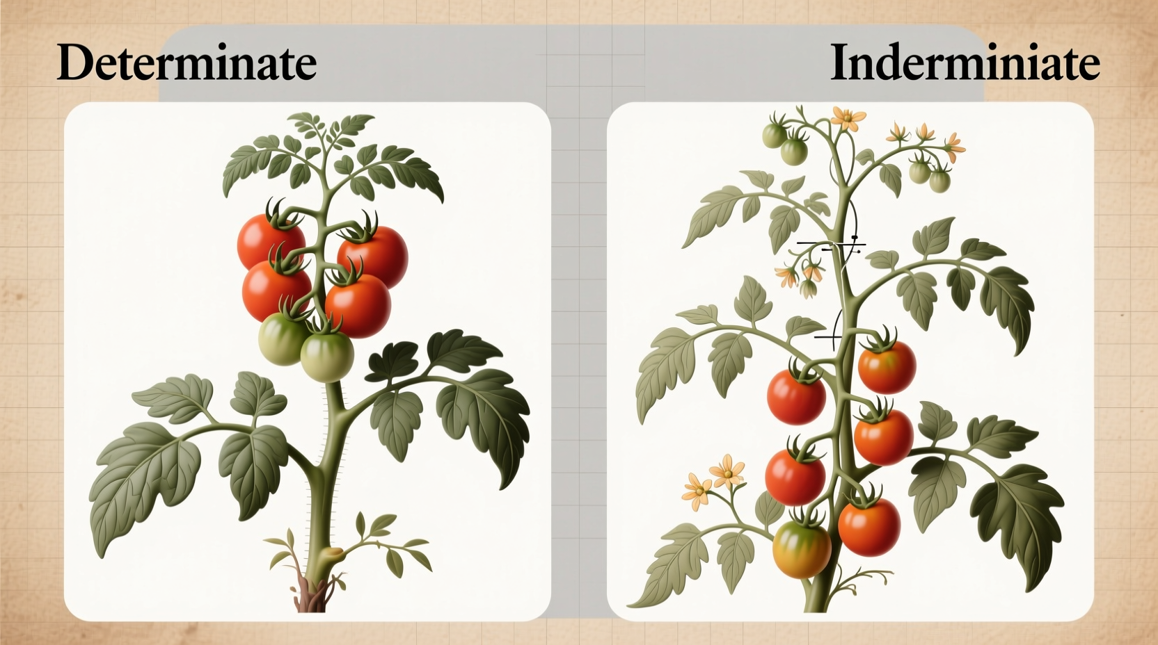 Determinate vs Indeterminate Tomatoes: Complete Growing Guide