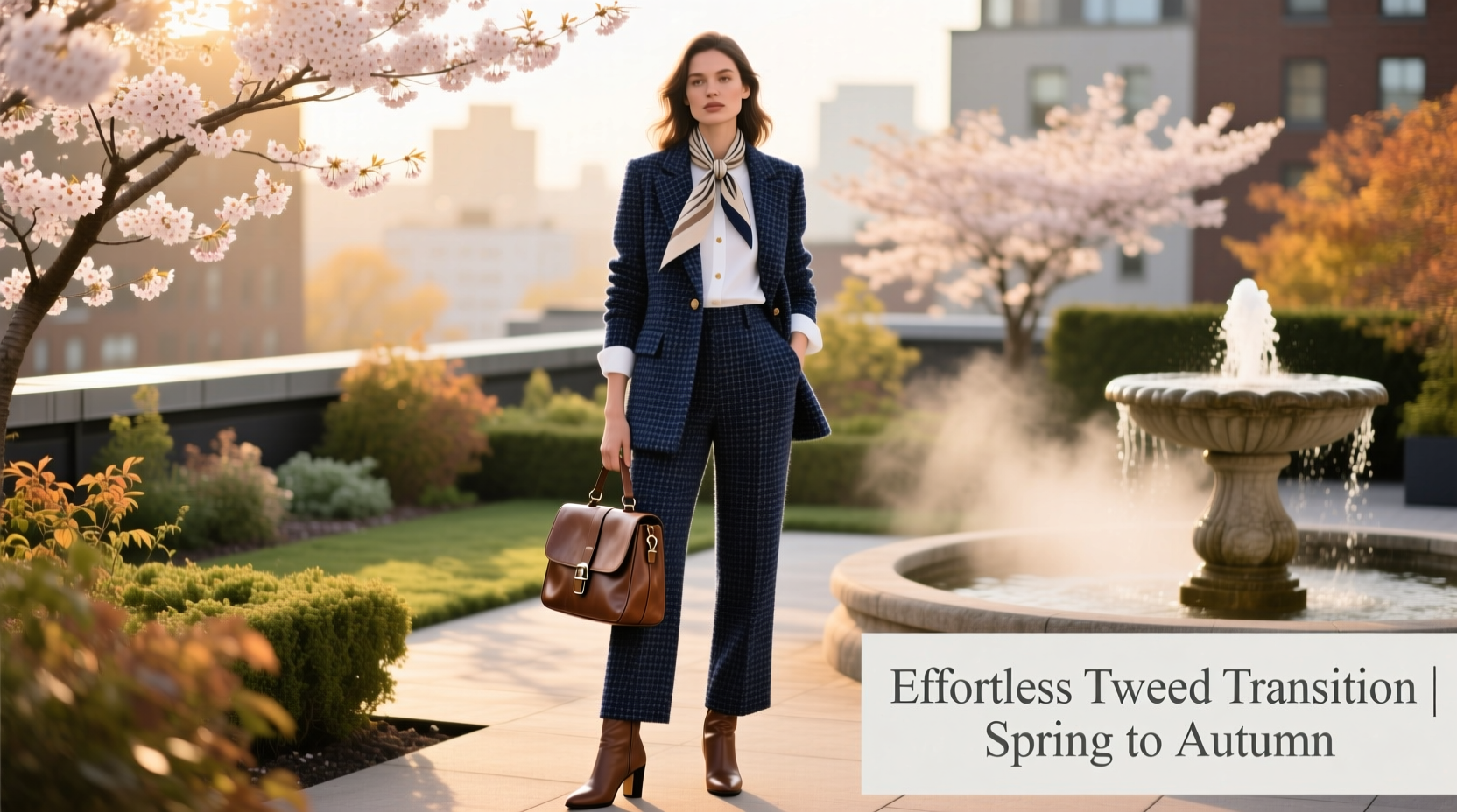 effortless tips to style your tweed set for a seamless spring to autumn transition