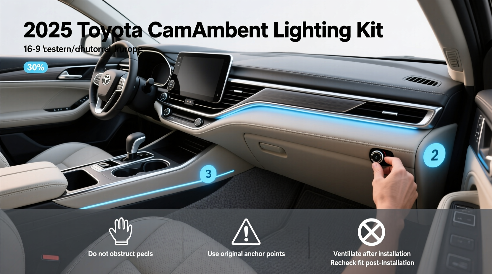 2025 Toyota Camry Ambient Lighting Kit Buying Guide