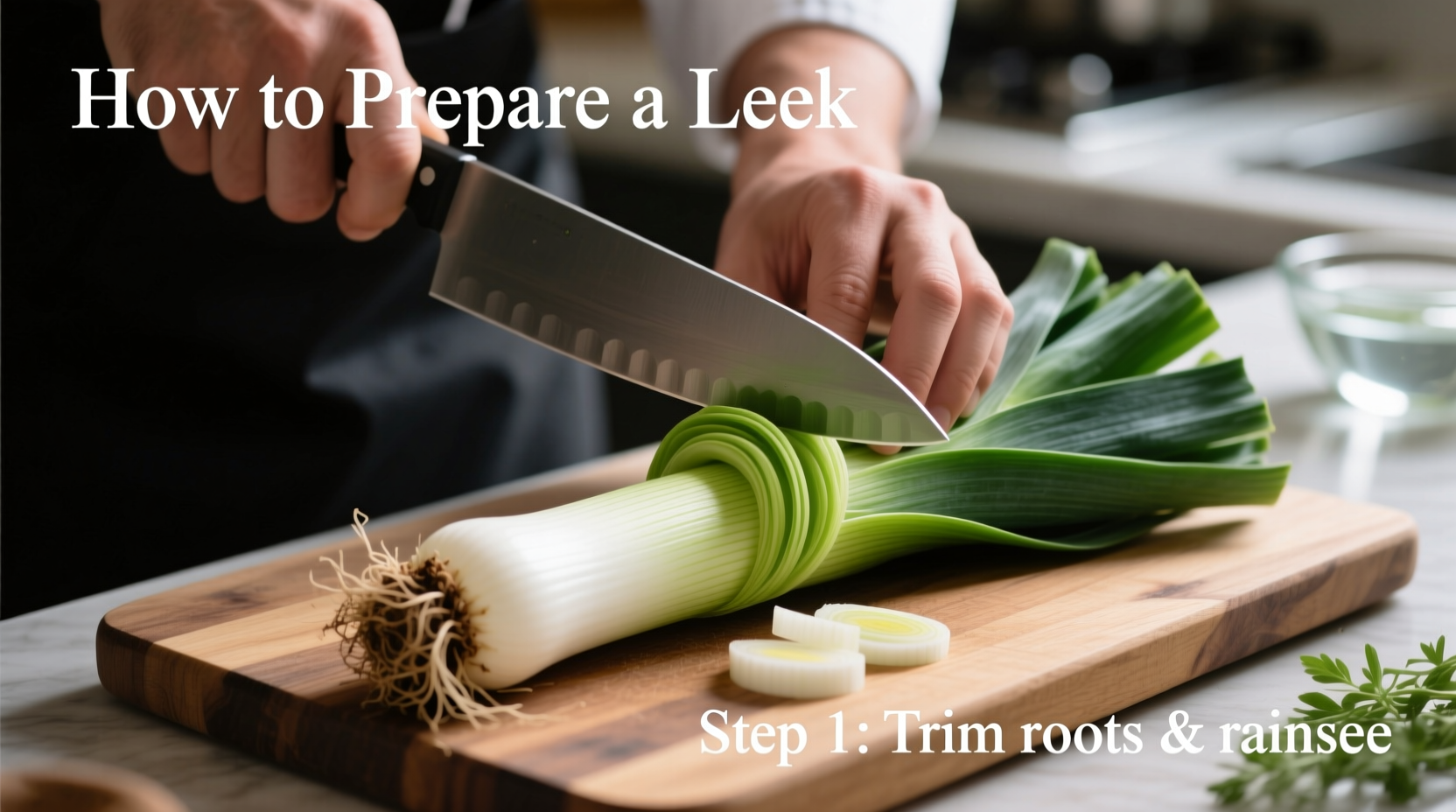 how to prepare a leek