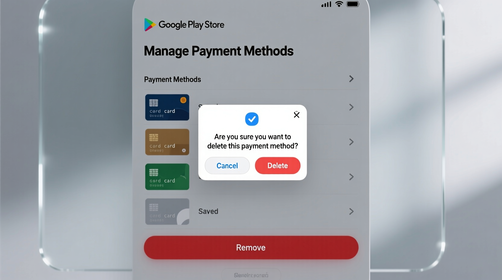 effective ways to remove your card details from google play store securely