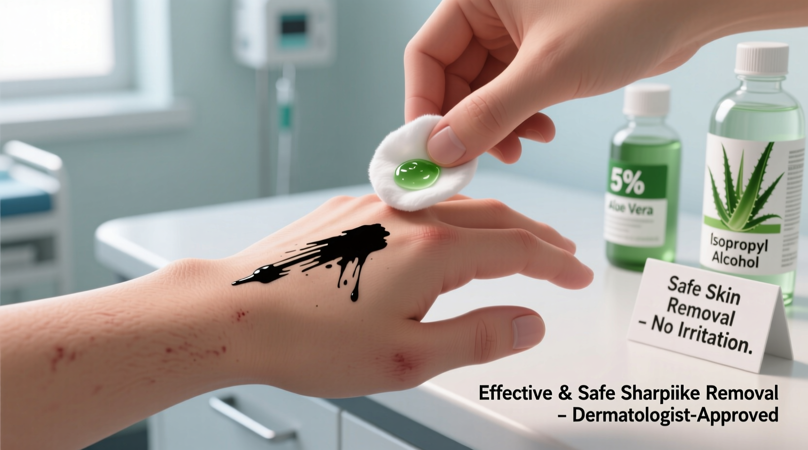 effective and safe methods to remove sharpie from skin without irritation