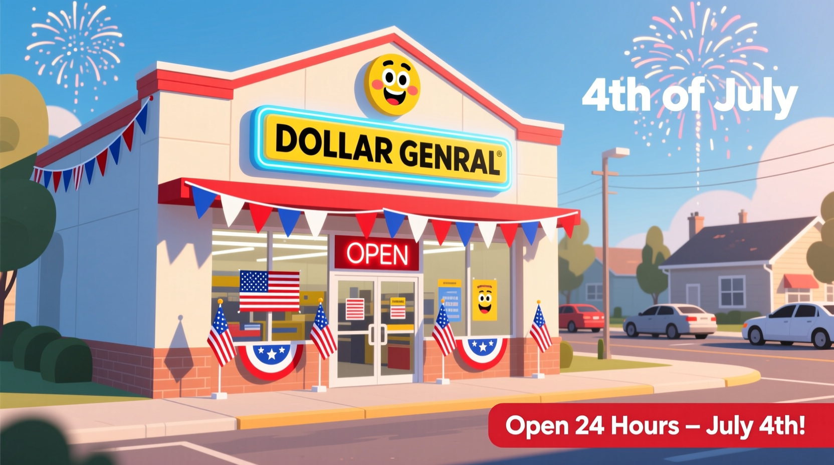 is dollar general open on fourth of july