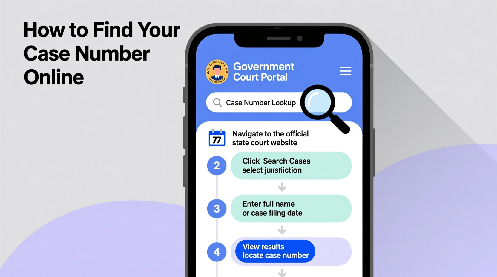 how to efficiently locate your case number using online court records