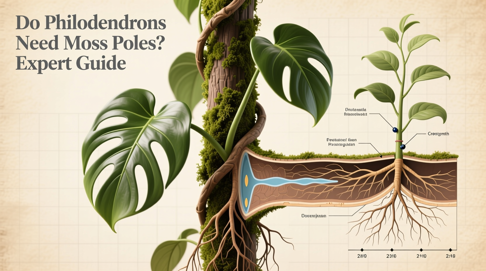 do philodendrons need moss poles
