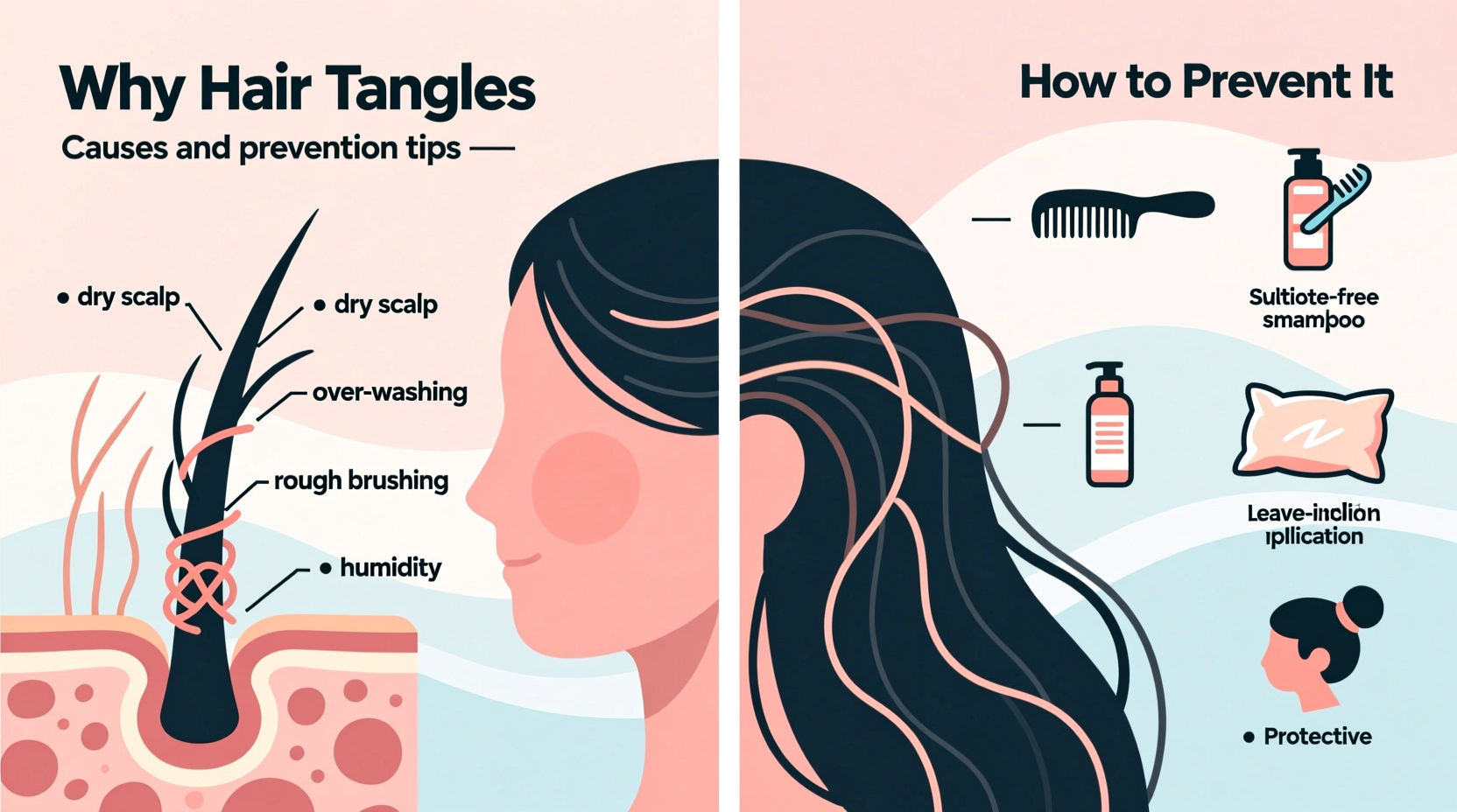hair tangles easily causes and prevention tips