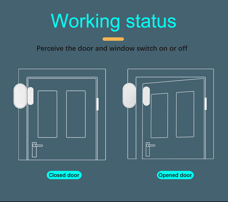 Factory price wholesale High Quality Home Alarm System Tuya Burglar Alarm Remote Control Door Window Alarm Sensor