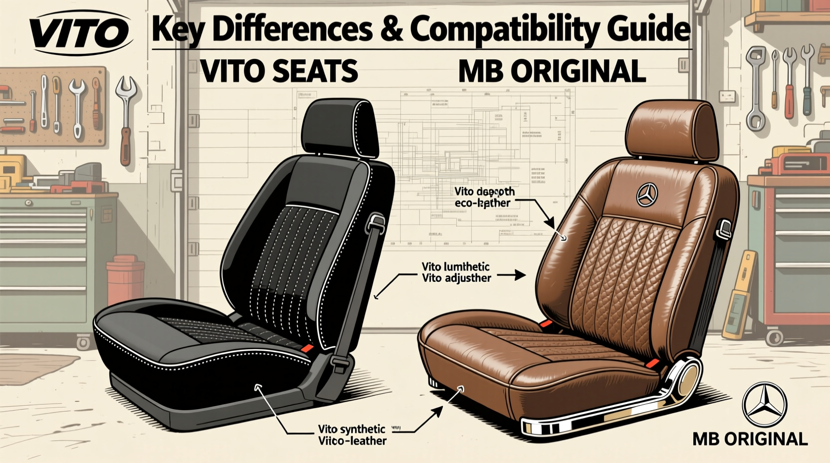 vito seats vs mb original