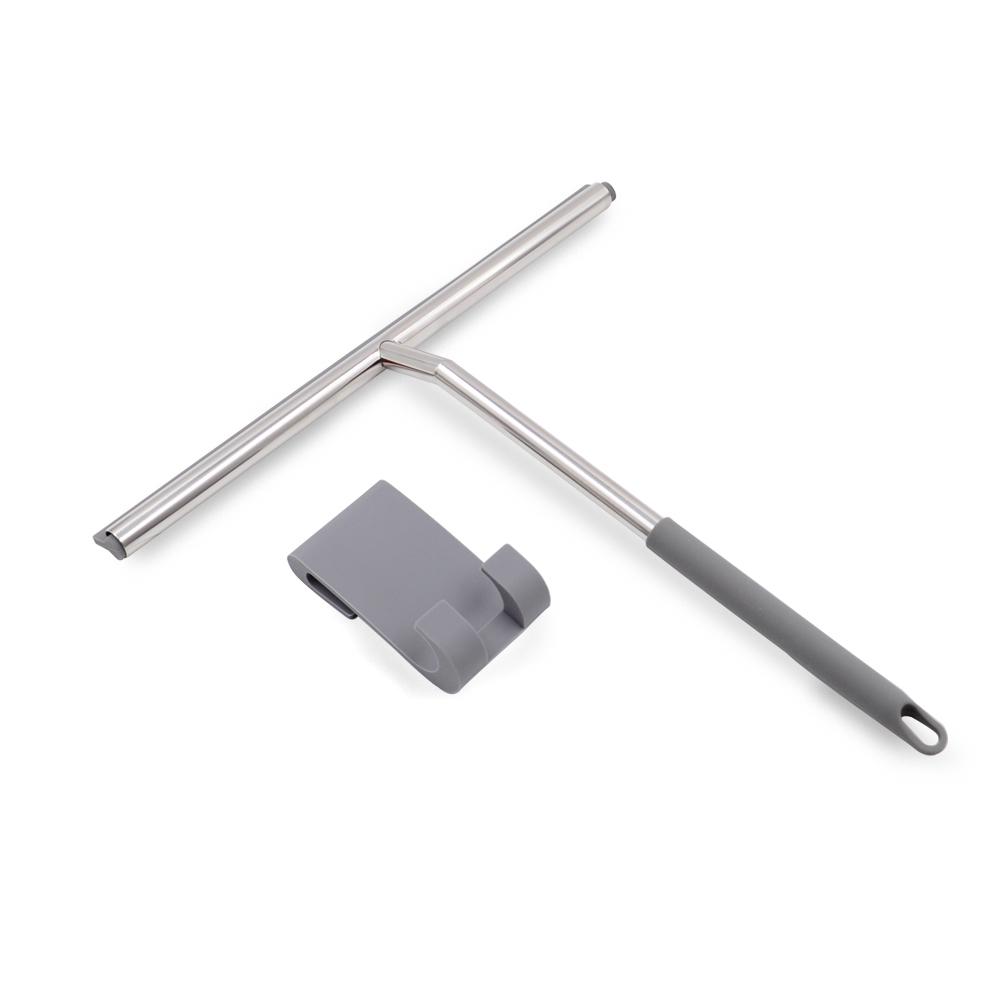 Silicone Blades Matte Black small stainless steel 304 squeegee for glass window